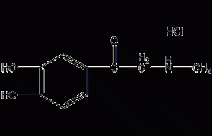 Adrenalone hydrochloride structural formula