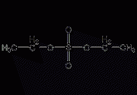 Diethyl sulfate structural formula