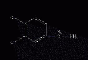 3,4-dichlorobenzylamine structural formula