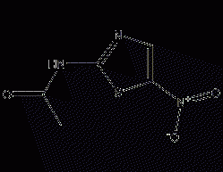 Structural formula of acetaminidazole