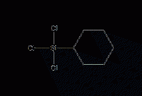 Cyclohexyltrichlorosilane structural formula