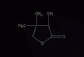 DL-pantoyl lactone structural formula