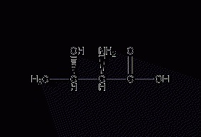 DL-threonine structural formula