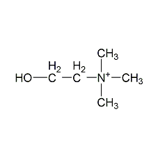 Choline structural formula