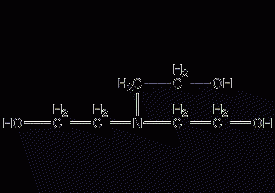 Triethanolamine structural formula