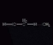 Methylene aminoacetonitrile structural formula