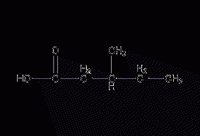 3-methylpentanoic acid structural formula