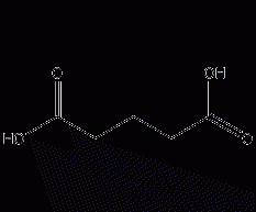 Glutaric acid structural formula