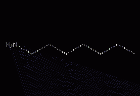Heptylamine structural formula