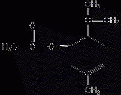 Carvyl acetate structural formula