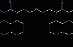 Structural formula of diglycol distearate