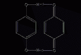 Quinohydroquinone structural formula