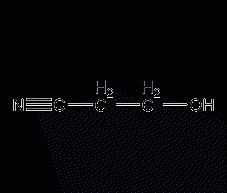3-hydroxypropionitrile structural formula