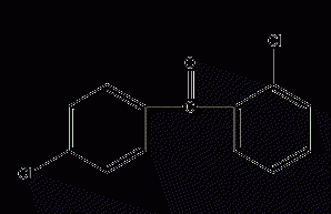 2,4'-dichlorobenzophenone structural formula