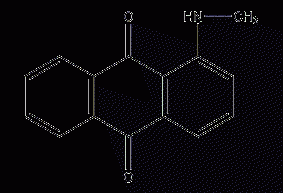 1-methylaminoanthraquinone structural formula