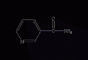 Nicotinamide structural formula