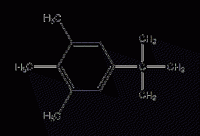 5-tert-butyl-1,2,3-trimethylbenzene structural formula