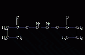 Ethylene glycol dibutyrate structural formula