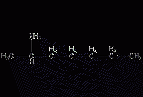 2-Heptylamine Structural Formula