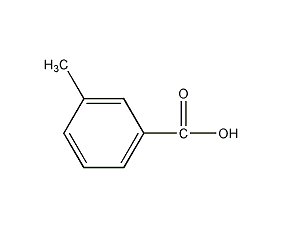 m-Toluic acid structural formula