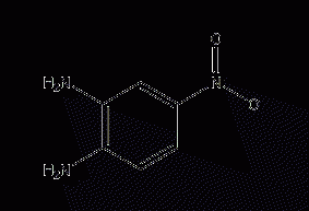 4-nitro-o-phenylenediamine structural formula