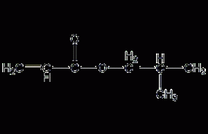 Isobutyl acrylate structural formula