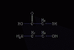 Ethanolamine thioglycolate structural formula