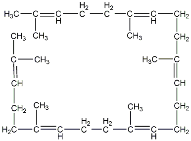 Squalene Structural Formula