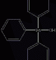 Triphenyltin hydroxide structural formula