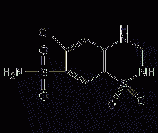 Hydrochlorothiazide structural formula