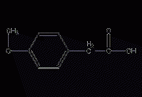 4-methoxyphenylacetic acid structural formula