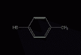 Structural formula of p-cresolthiophenol