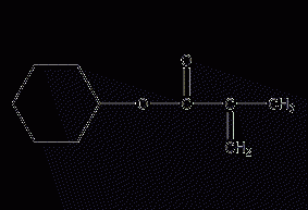 Cyclohexyl methacrylate structural formula