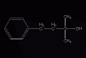 2-Methyl-4-phenyl-2-butanol structural formula