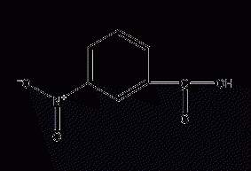 M-nitrobenzoic acid structural formula