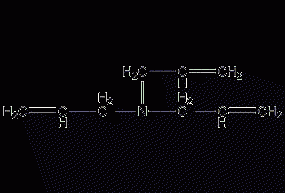 Triallylamine structural formula