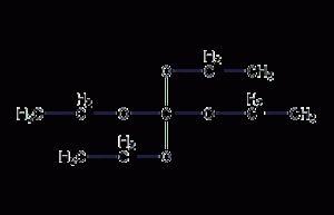 Tetraethyl orthocarbonate structural formula