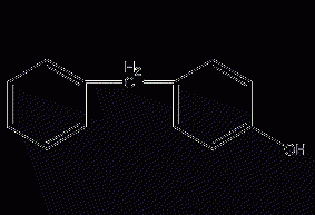 4-Benzylphenol structural formula