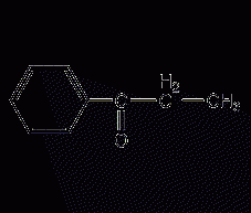 Structural formula of phenyl acetone