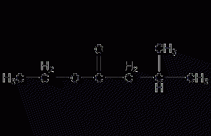 Ethyl isovalerate structural formula