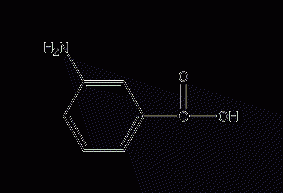 M-aminobenzoic acid structural formula