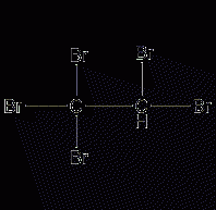 Pentabromoethane structural formula