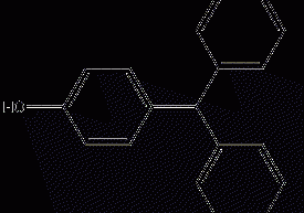 4,4',4''-Trihydroxytrimethylbenzene structural formula