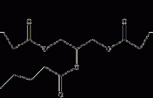 Tricaprylin structural formula