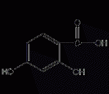 2,4-dihydroxybenzoic acid structural formula