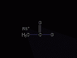 Rubidium acetate structural formula