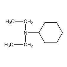 N,N-diethylcyclohexylamine structural formula