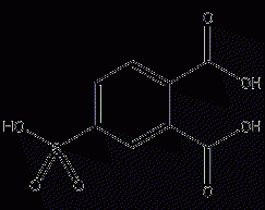 4-Sulfophthalic acid structural formula