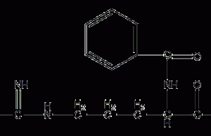 Nα-benzoyl-L-arginine structural formula