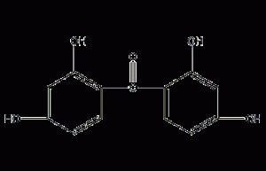 2,2',4,4'-tetrahydroxybenzophenone structural formula